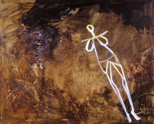 In the Cave 1957 by Sir Sidney Nolan 1917-1992