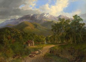 Nicholas Chevalier, The Buffalo Ranges 1864. Oil on canvas, 132 x 183 cm. National Gallery of Victoria, Melbourne.